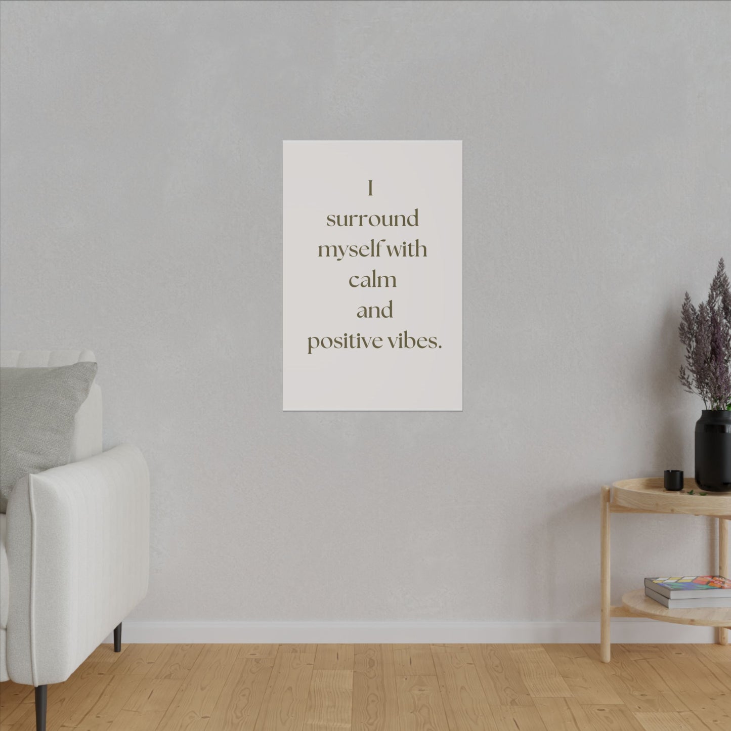 Canvas Wall Art - Calm and Positive Vibes