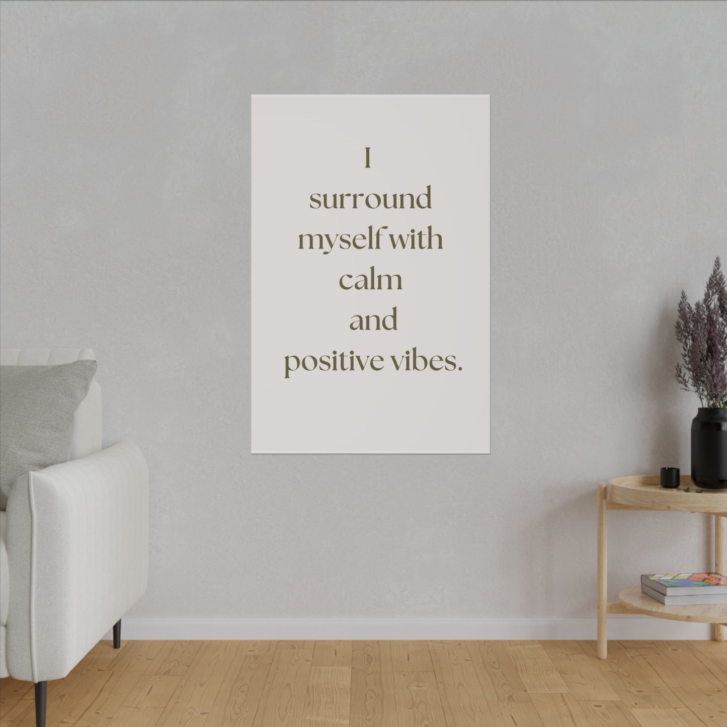 Canvas Wall Art - Calm and Positive Vibes