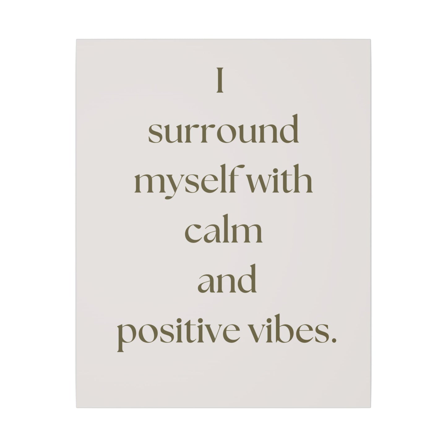 Canvas Wall Art - Calm and Positive Vibes