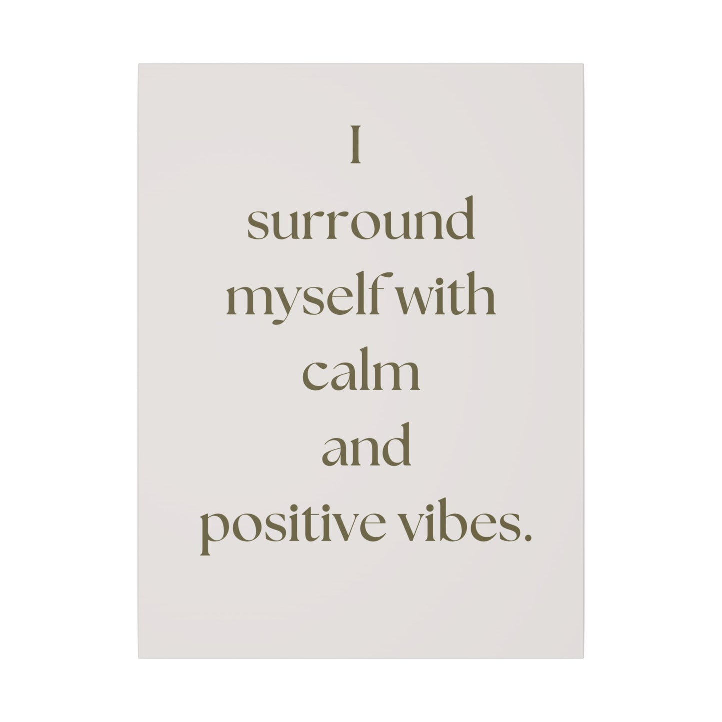 Canvas Wall Art - Calm and Positive Vibes